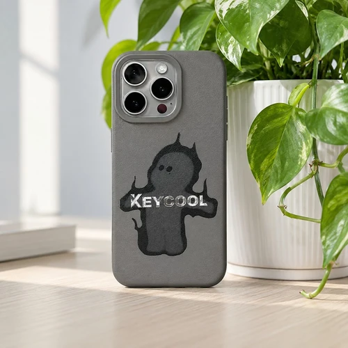 KEYCOOL Soft TPU Phone Case, Black & White, Camera Protection, Shockproof, Cute Mini Style